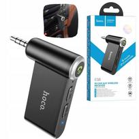 Bluetooth adapteris automobiliui Hoco E58, 3,5 mm AUX, juodas