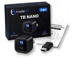 Belaidis adapteris TB NANO USB-A, Bluetooth 5.4, WiFi, skirtas Apple CarPlay ir Android