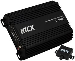 Automobilinis stiprintuvas KICX LL 1000D, 1000 W RMS, 1 kanalo, 1 oma, su nuotoliniu valdymu
