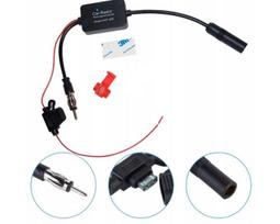 Automobilinė AM/FM radijo antena su stiprintuvu, 12V, 25dB