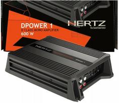 Automobilinis stiprintuvas HERTZ DPOWER 4, 4 kanalų, 600W, klasė D, kompaktiškas