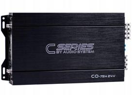 Automobilinis stiprintuvas AUDIO SYSTEM CO75.4, 4x120W, 24V sunkvežimiams ir autobusams