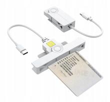 USB-C kortelių skaitytuvas telefonui su programa