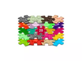 Muffik Sensorinis Ortopedinis Kilimėlių Rinkinys 20-viename Mini Dėlionė 20x Sensoriniai Kilimėliai MFK-051