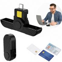 Nešiojamas USB-C kortelių skaitytuvas, sulankstomas, tinka išmaniesiems telefonams, Mac, Windows, Android