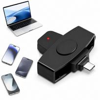 Vairuotojo tachografo kortelių skaitytuvas 2026, USB-C, tinka išmaniesiems telefonams
