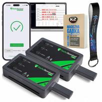 Tachografo ir vairuotojo kortelių skaitytuvas Tachoterminal Pro 3 BT, 2 vnt., su virvele ir kempinėle