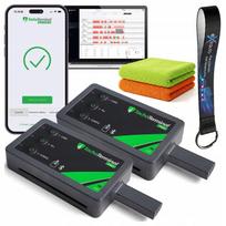 Tachografo ir kortelių skaitytuvų rinkinys Tachoterminal Pro 3 BT, 2 vnt., su pavadėliu ir šluostėmis