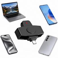 Vairuotojo tachografo kortelių skaitytuvas su USB-C, skirtas išmaniajam telefonui