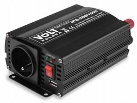 Įtampos keitiklis VOLT POLSKA 500W/1000W 12V į 230V su USB