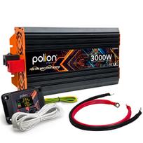 Automobilinis inverteris Polion 3000W, 24V/230V, grynos sinusinės bangos