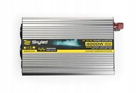 Automobilinis inverteris SKYLED 2000W/4000W, 12V į 230V, su USB