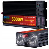 Įtampos keitiklis automobiliui 12V į 230V, 5000W, grynos sinusinės bangos