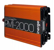 Įtampos keitiklis MAXIMUS 12V į 230V, 2000VA, 1000W, modifikuota sinusinė, LCD