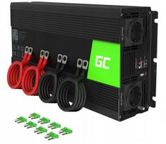 Automobilinis keitiklis GREEN CELL 12V/230V, 3000W, su USB