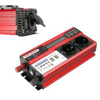 Automobilinis inverteris 12V/230V, 2000W, grynos sinusinės bangos