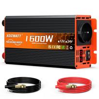 Automobilinis įtampos keitiklis 12V į 230V, 600W, 1600W, su gryno sinusoidės banga