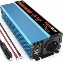 Įtampos keitiklis FLAMEZUM 12V/230V 1000W su USB automobiliui