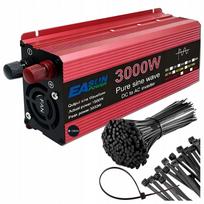 Automobilinis įtampos keitiklis 12V į 230V, 3000W, grynos sinusinės bangos