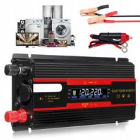 Automobilinis įtampos keitiklis 12V/24V į 220V, 2000W, LCD ekranas