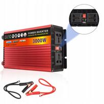 Įtampos keitiklis 12V į 230V, 1500W/3000W, modifikuota sinusoidė, su USB ir apsauga