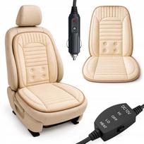 Sėdynės šildymo kilimėlis automobiliui, 12V, smėlio spalvos