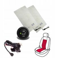 Šildymo kilimėlis automobilių sėdynei, 12V, 36–46°C, CARBON