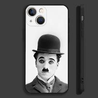 Charlie C-Chaplin telefono dėklas, skirtas iPhone 16,15,14,13,12,11,Pro,Max,Plus,Mini,X,XS,XR,8,7,6,S,SE, minkštas juodas dėklas iPhone11PROMAX black