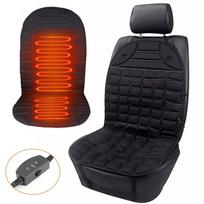 Automobilinė šildoma sėdynės pagalvėlė, 12V/5A, juoda