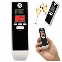 Skaitmeninis alkotesteris su LCD ekranu, termometru ir žadintuvu, be antgalių