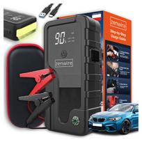 Automobilio paleidimo įrenginys su 6400 mAh akumuliatoriumi