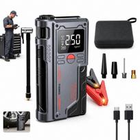 Automobilio paleidimo įrenginys su kompresoriumi, 1000A, 20000mAh, 4 viename