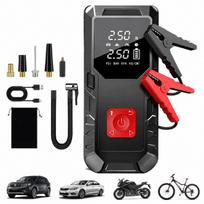 Automobilio paleidimo įrenginys su kompresoriumi, 99800 mAh