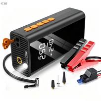 Nešiojamas automobilio paleidimo įrenginys 2000A 12000mAh su kompresoriumi ir LED