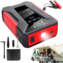 Automobilio akumuliatoriaus paleidimo starteris su LED žibintuvėliu, 10000 mAh, 12V