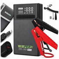 Nešiojamas akumuliatoriaus paleidimo įrenginys su kompresoriumi, 24000mAh, 12V, 4250A