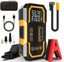 Automobilio paleidimo paleidiklis su 12V, 10000mAh akumuliatoriumi ir kompresoriumi
