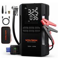 Automobilio paleidimo įrenginys WOLFBOX JS24A, 4000A, su oro kompresoriumi 160PSI, tinka benzino ir dyzelino varikliams iki 10L