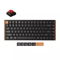 Keychron K3M-F1 75% Low-Profile mechaninė klaviatūra, Gateron Red jungikliai, RGB Hot-Swap, Bluetooth 5.1 & USB-C, juoda