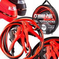 Automobilio akumuliatoriaus laidai 800A, 3 m, 16 mm, su LED