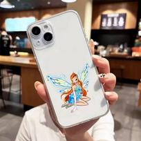 w-Winxs Klubai-s Prabangus skaidrus dėklas telefonui iPhone 17 16 15 Pro Max 14 13 12 11 iPhone 16e