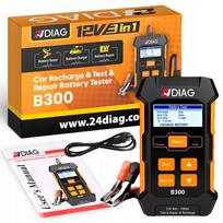 Akumuliatorių testeris ir įkroviklis B300, 12V, 5A