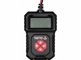 Akumuliatoriaus testeris YATO, 12 V, LCD ekranas, 100–2000 A CCA