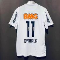 1213 Santos marškinėliai Namų/Išvykos Retro - Numeris 11 Neymar Large gray