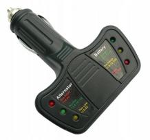 LED automobilio akumuliatoriaus ir generatoriaus testeris 12V Socket