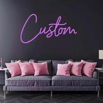 Individualus LED vardinis ženklas Dovana vaikui Individualūs vardiniai ženklai Paaugliui LED neoninis ženklas Sienų dekoravimui Miegamojo dekoravimui Personalizuotos dovanos 1 line 25cm 4 letter