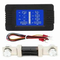 Akumuliatoriaus testeris PZEM 015, 0–200V, 300A, LCD ekranas, plieninis
