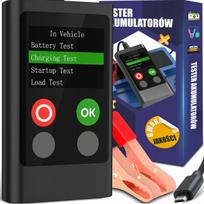 Automobilio akumuliatoriaus testeris su LCD ekranu, 6–20 V