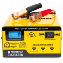 Akumuliatoriaus įkroviklis Powermat 6V/12V 15A su LCD ekranu