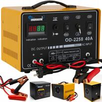 Automobilinis akumuliatoriaus įkroviklis START 12/24V, 40A, LCD ekranas
